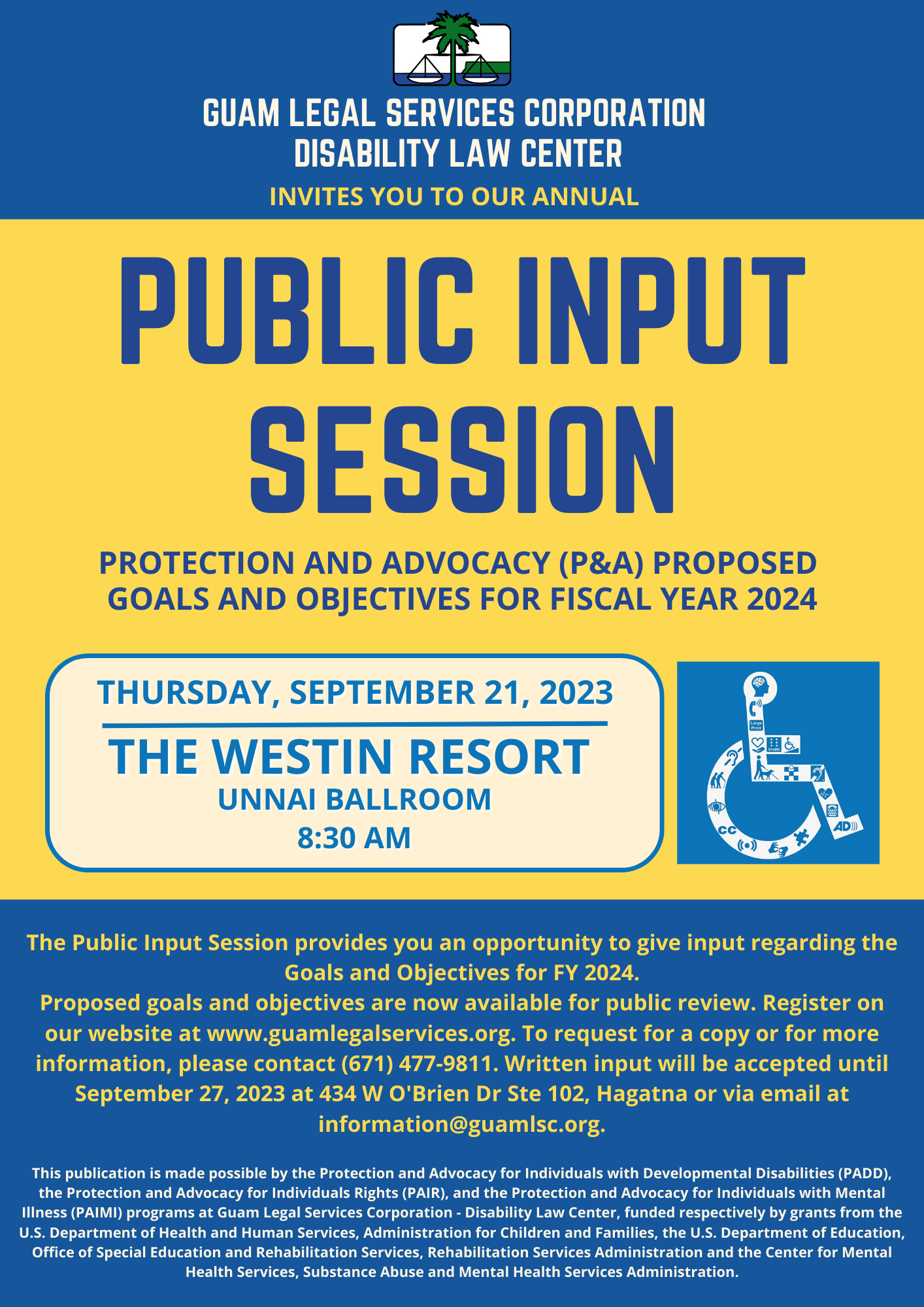 public input session flyer